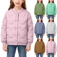 thumbnail image 1 of SYVGVA Haut à Manches Longues pour Tout-Petits, Manteau Uni à Col Rond, Longue Blouse pour Enfants Automne Hiver, Vert Armée, 7 Ans, 1 of 5