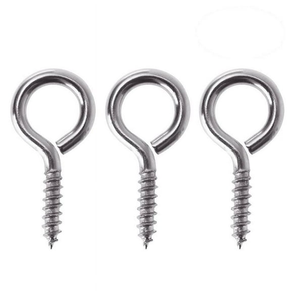 Silver Carbon Steel Screw Eye Pins for Jewelry Making Crafts 25pcs Great for Art Projects