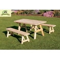 thumbnail image 2 of Western Red Cedar Picnic Table with 2 Benches, 2 of 3