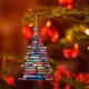 thumbnail image 4 of Christmas Tree Pendant Christmas Book Tree Suncatcher Ornament Car Pendant Christmas Acrylic Decoration Holiday, 4 of 5