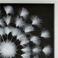 thumbnail image 4 of DecMode Polystone Natural White Feather Wall Décor Shadow Box, 24"W x 24"H, 4 of 5