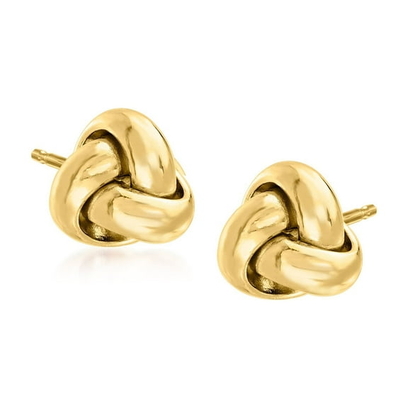Pure Collection by Ross-Simons Italian 14kt Yellow Gold Love Knot Stud Earrings, Women's, Adult