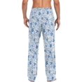 thumbnail image 2 of GZHJMY Watercolor Flower Men's Pajama Pants, Soft and Comfortable Lounge Sleep Bottoms with Pockets, Men's Sleepwear with Custom Print, XX-Large, 2 of 7