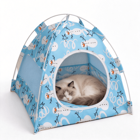 Cat Bed Pet Beds for Cats Cute Cat Tent for Outdoor Indoor, Cozy Cat Cave Beds Four Seasons Universal Sleeping