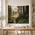thumbnail image 5 of Woodland Stag Along a Sunlit Woodland Path, Serene Illustration for Nature Lovers, Woodland Art, Housewarming Gift, Tapestry Wall Hanging for Bedroom, Living Room and Dorm, 5 of 7