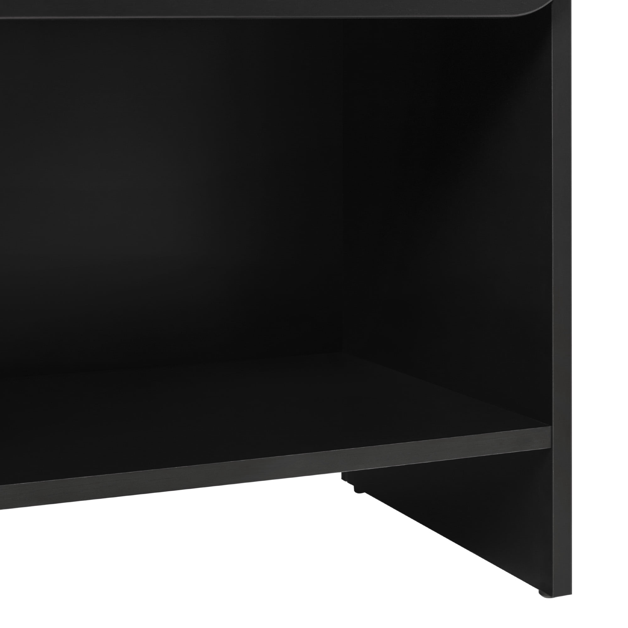 Walker Edison Modern Scandi 1-Drawer Nightstand, Black