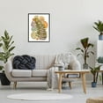 thumbnail image 2 of Layered Fern Leaf Nature Abstract Graphic Art Black Framed Art Print Wall Art, 2 of 7