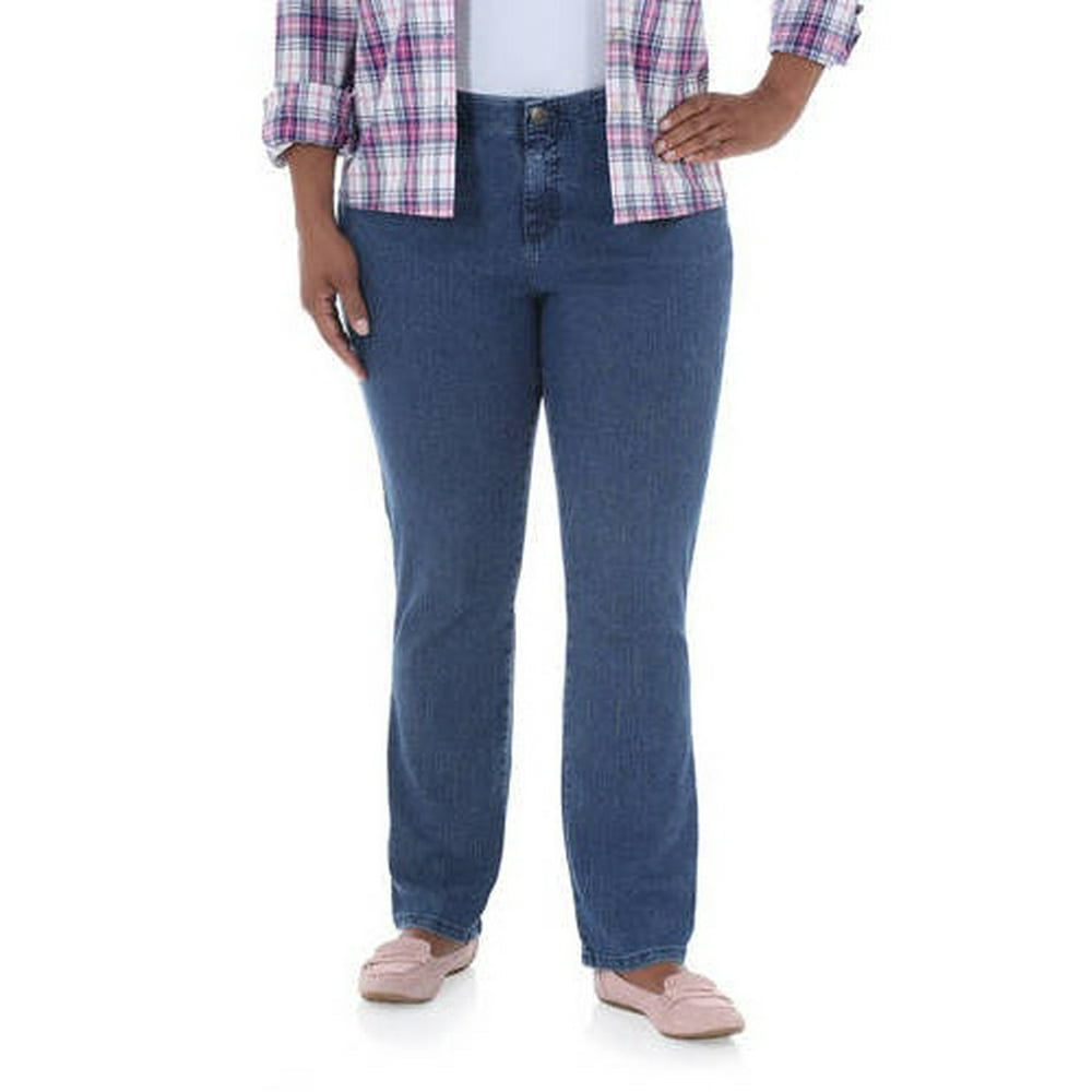 Lee Riders Women's PlusSize Simply Comfort Waist Fit Straight Leg