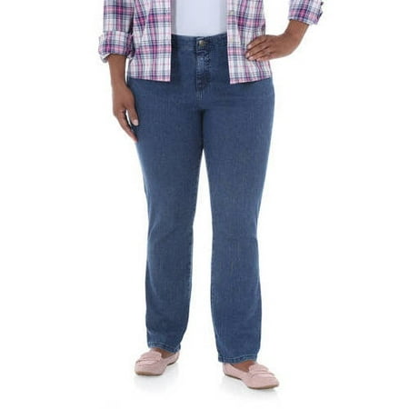 Lee Riders Women S Plus Size Simply Comfort Waist Fit Straight