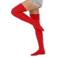 thumbnail image 6 of Fuklindy Women's Cable Knitted Boot Socks, Thigh High Warm Socks Extra Long Winter Thick Stockings Fashion Over Knee Leg Warmers, 6 of 6