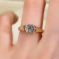 thumbnail image 3 of 1.50Ct Lab Created Diamond Round Cut Men Solitaire Engagement Ring 14K Yellow Gold Plated Silver, 3 of 4