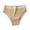 Womens Underwear Panties Beige, variant on ylioge Plus Size Cotton Panties for Women L-4XL High Waisted Underwear Ladies Casual Solid Stretchy High-Cut Comfort Seamless-Briefs