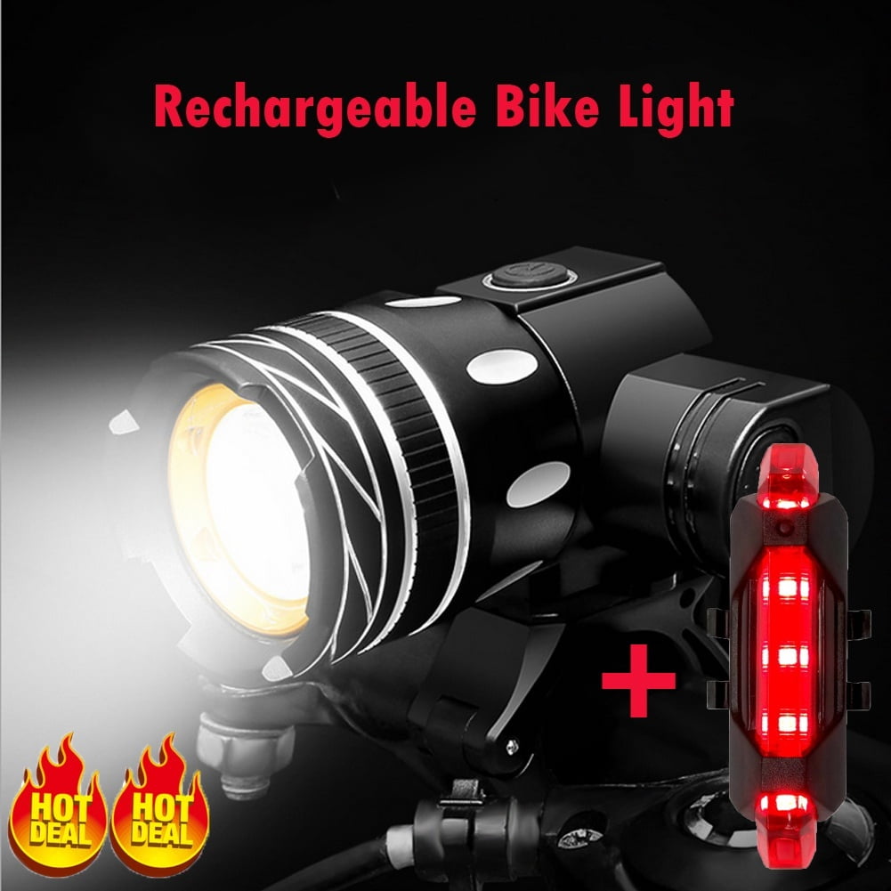 15000LM XM-L T6 Rechargeable with USB Bicycle Light Bike Front Headlight LED MTB