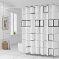thumbnail image 1 of Bathroom curtain shower curtain large square single curtain without rod width 180*height 200, 1 of 1