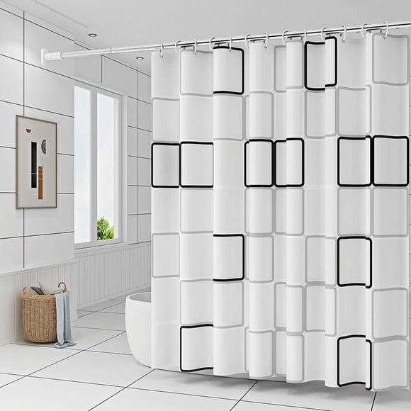 Bathroom curtain shower curtain large square single curtain without rod width 180*height 200