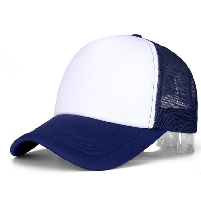Sombrero para el sol de color a juego, sombrero de trabajo para camión, sombrero de voluntario, sombrero de red con esponja y lengua de pato