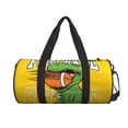 thumbnail image 2 of Fotbe T-Rex Playing Football Pattern Foldable Sports Gym Bag with Wet Dry Pocket, Ultralight Travel Bag, Large Capacity Duffel Bag, Splash Proof Carry on Bag, Overnight Bag, Weekender Bag, 2 of 8
