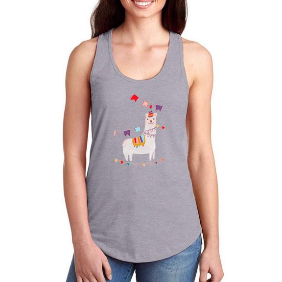 Party Animals Collection B. Racerback Tank Women -June Erica Vess Designs, Female Small
