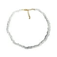thumbnail image 1 of Visland Collier pour Femme, Coupe Multifacette, Faux Verre, Longueur Prolongée Ajustable, Bijou de Cou, Collier Ras-du-Cou pour Dame, 1 of 7