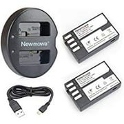 Newmowa Newmowa D-Li109 Replacement Battery (2-Pack) And Dual Usb Charger For Pentax D-Li109 And Pentax K-R, K-30, K-50, K-500 Battery