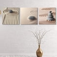 thumbnail image 3 of wall26 3 Panel Canvas Wall Art Stones in The Sand Pictures Home Wall Decorations for Bedroom Living Room Paintings Canvas Prints Framed - 24" 24" x3 Panels, 3 of 4