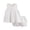 White, variant on Toddler Girls Summer Outfits Cotton Linen Sleeveless Shirt with Buttons Tops Girls Outdoor Casual Shorts Set 2 Piece 