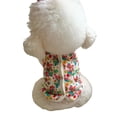 thumbnail image 5 of Fashion Flower Pattern Winter Coat For Small Dog Cats Warm Fleece Lining 2 Leg Costume Warm Jackets for Cold Weather, 5 of 9