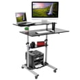 thumbnail image 5 of Mount-It! Mobile Standing Desk with Height Adjustable Shelves, 5 of 14