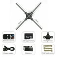 thumbnail image 4 of Hologram Projector,F60 3d Display Remote Real-time Screen 3d Naked Eye Screen Display Business Naked Eye 2k Wall-mounted Player 3d Fan Wall-mounted Player 3d Display Fan Led Beads Remote 2k Led, 4 of 6