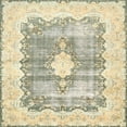 thumbnail image 1 of Ahgly Company Indoor Square Traditional Khaki Gold Persian Area Rugs, 8' Square, 1 of 6