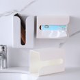 thumbnail image 1 of Caja de papel adhesiva sin costuras, soporte de papel higiénico para pared, creativa, simple, de plástico, multifuncional, 1 of 5