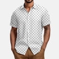 thumbnail image 2 of Nmnitkp Mens T-Shirts Trend Men's Button Down Shirt Short Sleeve Casual Shirt for Men Summer Business Casual Dress Shirt 4XL, 2 of 5
