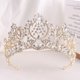 thumbnail image 1 of Zhuge Tiara de boda para novia, diadema de princesa, corona nupcial, joyería para el cabello con diamantes de imitación de cristal, decoración para novia, cumpleaños, graduación, boda (blanco), 1 of 4