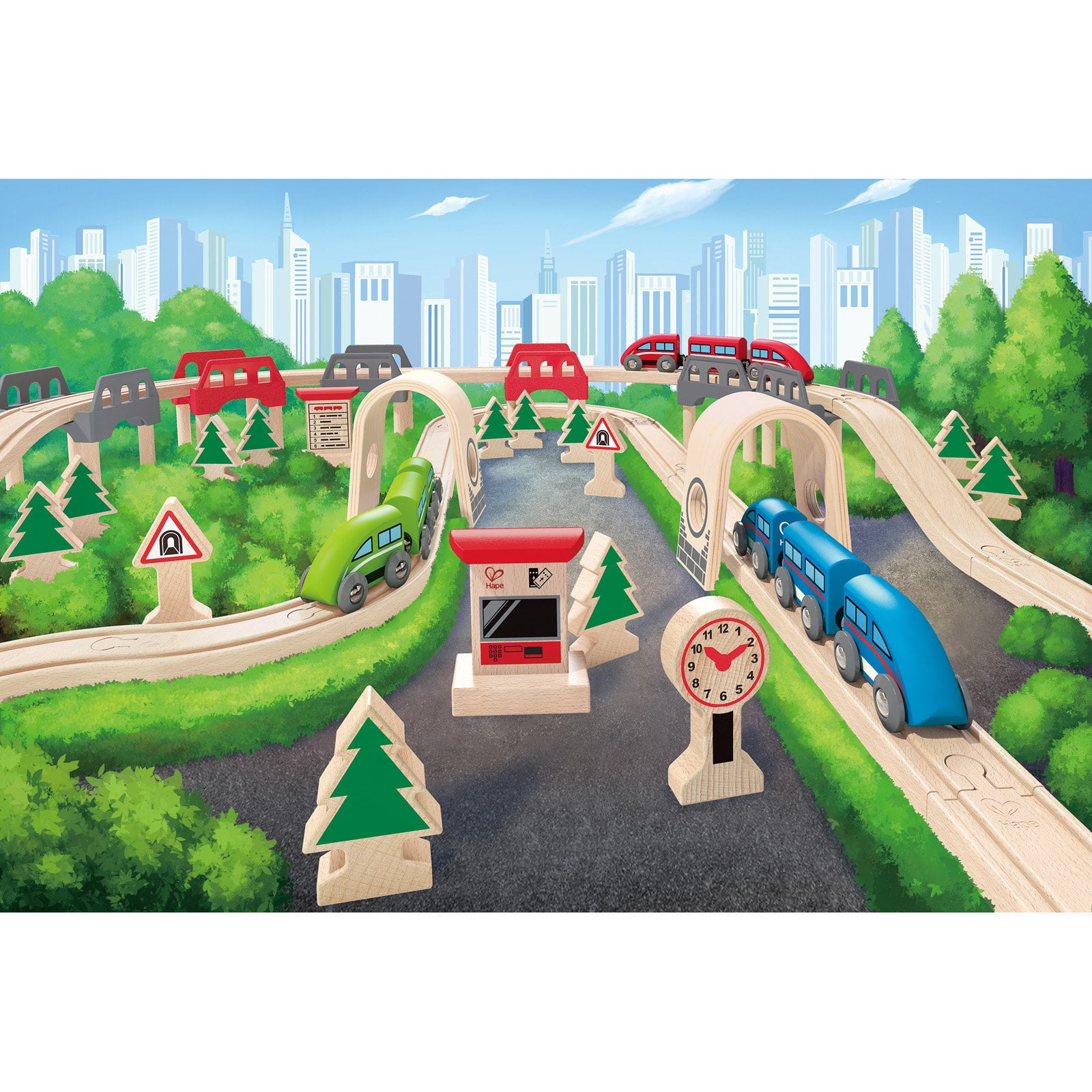 Hape high and sales low railway set