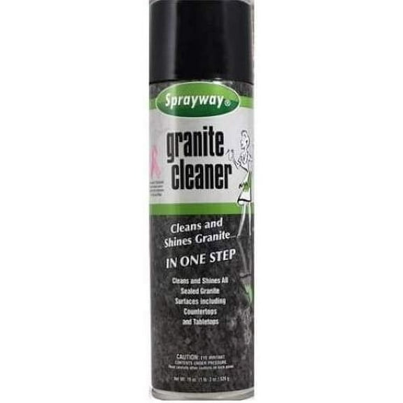 Sprayway Granite & Marble Cleaner Spray - Aerosol - 20 Oz