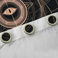 thumbnail image 5 of Feelyou Hippie Tribal Eye Black Out Curtains, Mystic Stripes Abstract Curtains Pack of 2 (42x63 Each), Boho Stars Moon Galaxy Bedroom Curtains, Blackout Curtains Bedroom Decor, 5 of 7