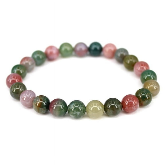 8mm Charm Healing Natural Stone Bracelets Men Women Turquoise Agate Lapis Jasper Quartz Tiger Eye Lovers Gift Jewelry