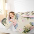thumbnail image 5 of Manfei Garden Hydrangea King Bedding, Cute Flower King Bed in a Bag, Blush Pink Sky Blue 7-Piece, 5 of 6
