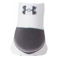 thumbnail image 2 of Under Armour Youth Resistor 3.0 Low Cut Socks, Multipairs, White/Graphite 6-Pairs, Small, 2 of 5