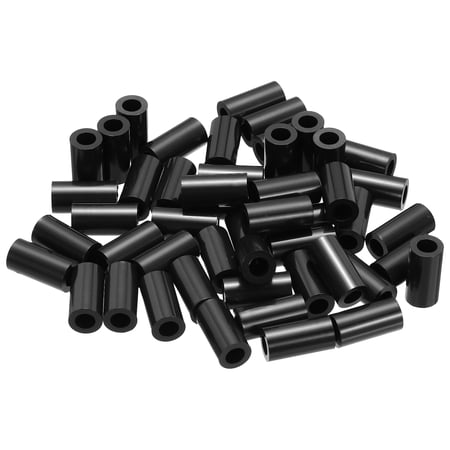Uxcell 120Pcs M8 ABS Spacers 3/16 ID x 1/4 OD x 0.55 l Plastic Round Spacer Washers Black Standoff Nut Unthreaded for M4 or 3/16 Inch Screws Bolts Electrical Outlet