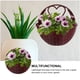 thumbnail image 4 of 2 piezas de plástico de la pared rural colgando macetas simuladas cestas de flores de pared de ratán, 4 of 5