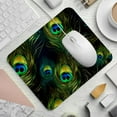 thumbnail image 2 of Peacock Feathers Square Gaming Mousepad Desk Mat Non-Slip Rubber Bottom Printed 8.3x9.8 Inch Suitable for Office and Gaming, 2 of 6