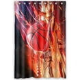 thumbnail image 1 of ABPHQTO Baloncesto Never Stops Cortina de ducha Cortina de ducha impermeable 120x180 cm, 1 of 2