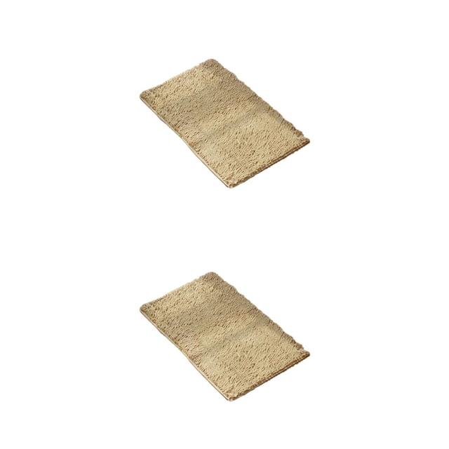 Baohd Water Absorbent Floor Mat - Exquisite Crafted Anti-slid Bottom Safe Strong Water Absorption Camel 40cm*60cm 2Set