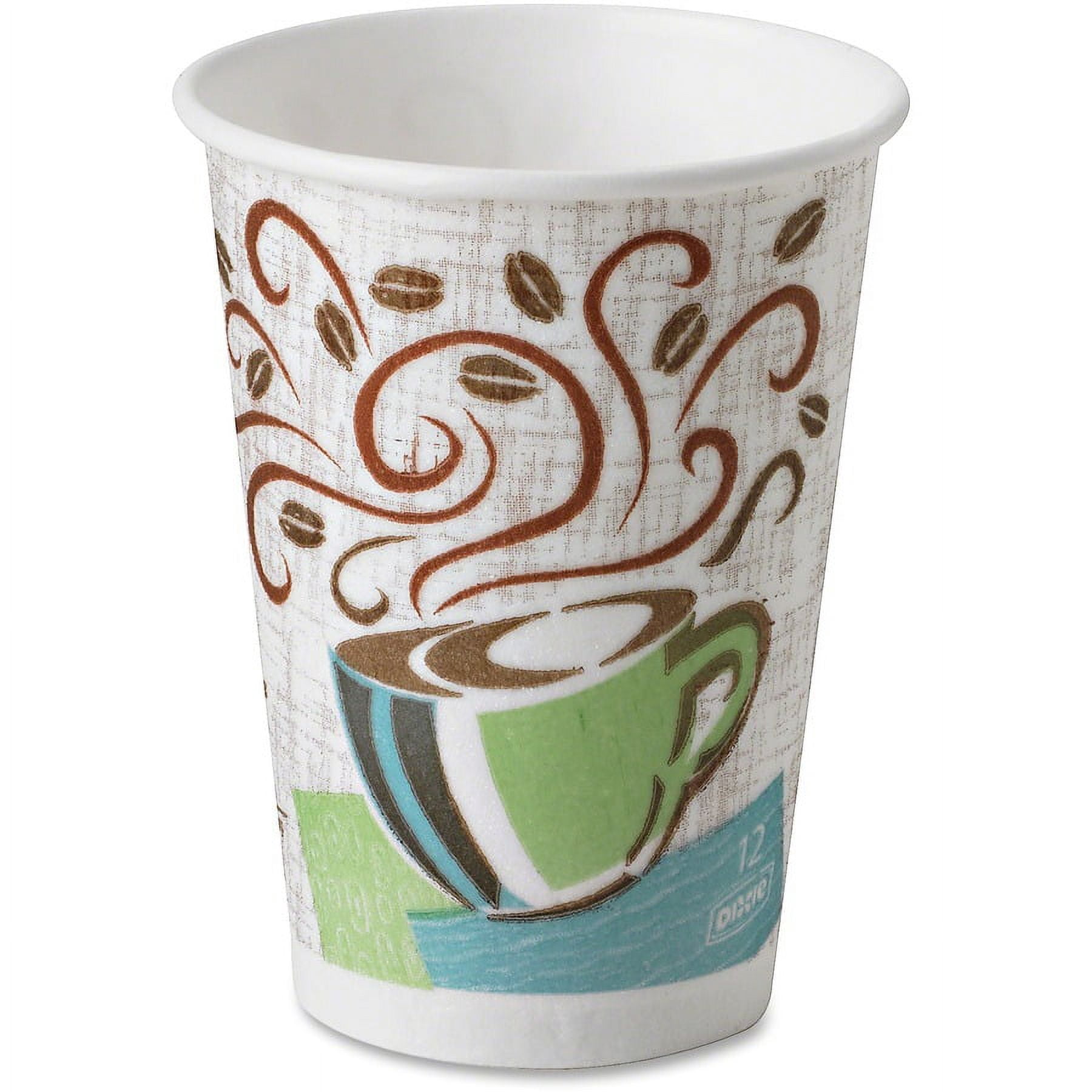 Dixie Perfectouch Insulated Paper Hot Coffee Cups By Gp Pro - 160 - 12 Fl Oz - 6 / Carton - Assorted - Paper - Coffee, Hot Drink