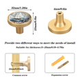 thumbnail image 3 of Kitchen Cabinet Knobs Cabinet Handles 1.25 inch Diameter Zinc Alloy Ship on Sea and Shell 4 Pack, 3 of 9