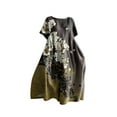 thumbnail image 4 of Ruyang Women Casual Loose Boho Floral Dress with Pockets Short Sleeve Long Maxi Summer Beach Swing Dress Women's Tunic Dress, 4 of 4