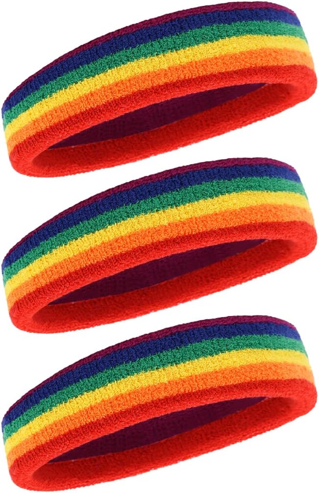 BESTSPR Sweatbands Sports Headband for Men & Women Moisture Wicking