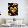 thumbnail image 5 of Creowell S'mores Heart Chippy Home Wall Tapestry Art 100% Polyester 30x40in, 5 of 5