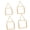 Suit, variant on Yihuala 4Pcs Glass Hanging Frame Gold Metal Picture Frame Clear Glass Floating Frames Hanging Work Display Frames for Pressed